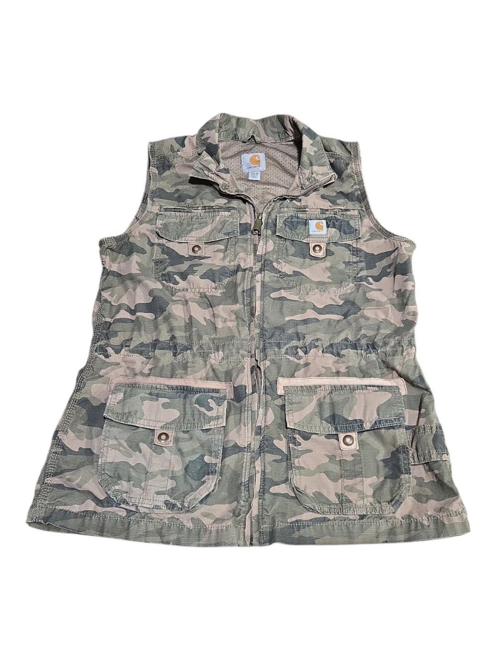 Carhartt Women's Utility Full-Zip Camo Vest Style 101110 Size Medium